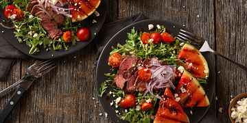 Grilled Steak and Watermelon Salad