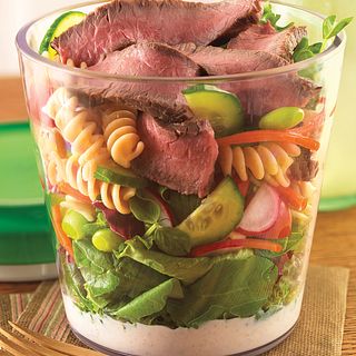 Layered Beef Salad On-The-Go