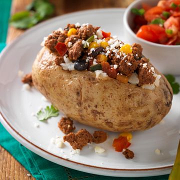 Mexican-Style Beef Baked Potato