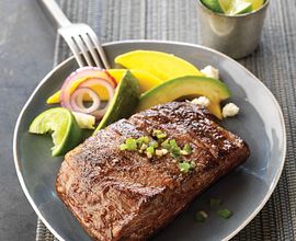 Spicy Grilled Ribeye Cap with Avocado-Mango Salad