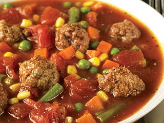 Mini Meatball and Vegetable Soup