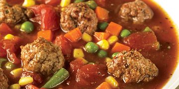 Mini Meatball and Vegetable Soup