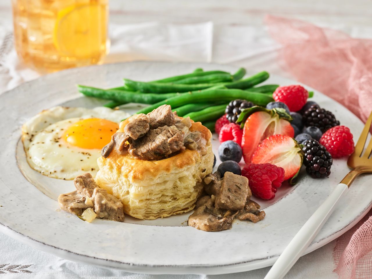 Creamy Beef Vol Au Vents