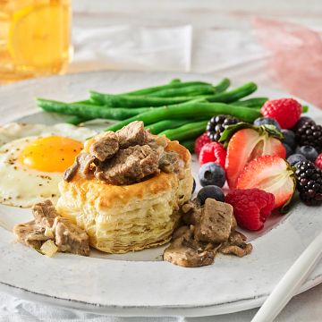 Creamy Beef Vol au Vents