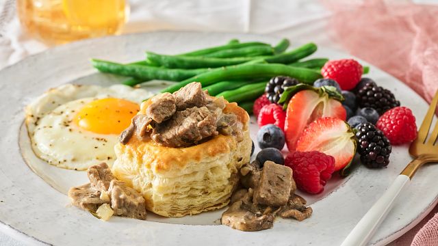 Creamy Beef Vol Au Vents