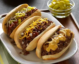 Three-Way Crumbled Beef Sandwiches