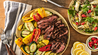  Mediterranean Grilled Chuck Steak with Garden Vegetables