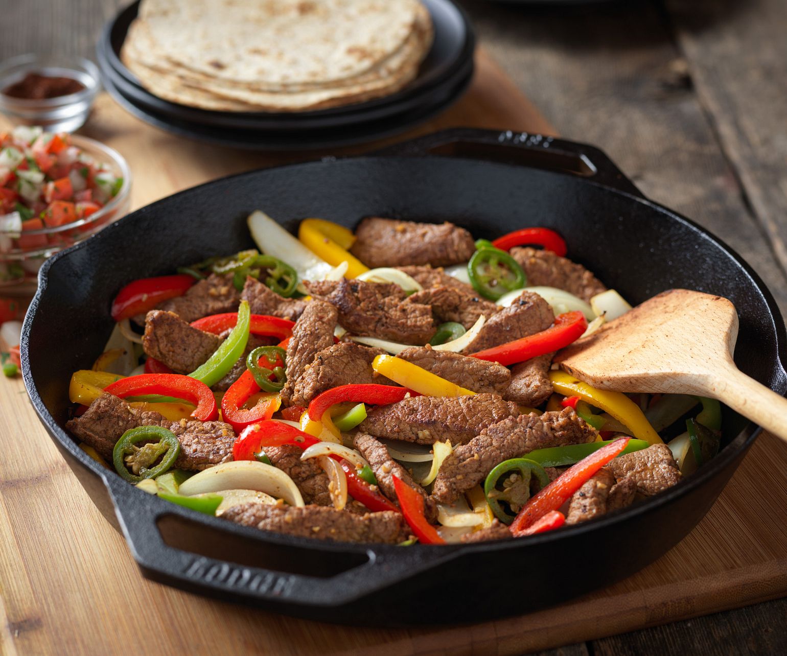 Beef Fajita Skillet with Pico de Gallo