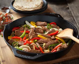 Beef Fajita Skillet with Pico de Gallo