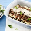 Three Cheese-Stuffed Eggplant Roulade with Beef Ragout