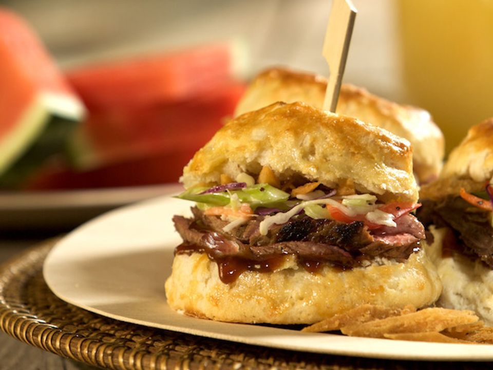 BBQ Beef Biscuit Sliders