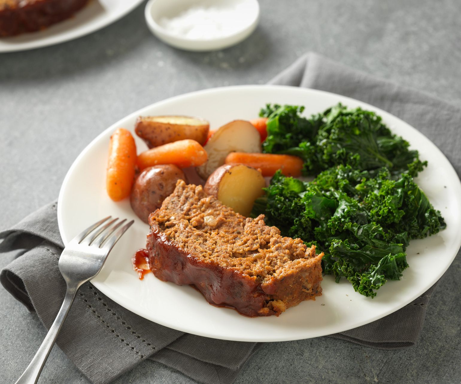 Slow-Cooker Beef Meatloaf & Vegetables