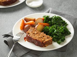 Slow-Cooker Beef Meatloaf & Vegetables