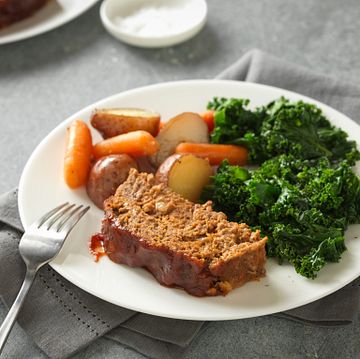 Slow-Cooker Beef Meatloaf & Vegetables