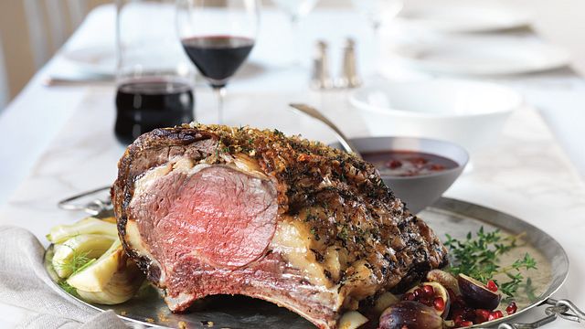 紅酒櫻桃醬烤牛肋排