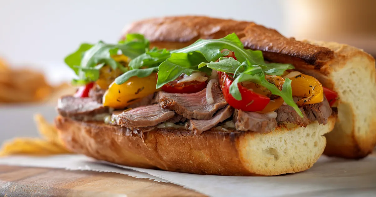 Italian Beef and Roasted Vegetable Sandwiches | Beef Loving Texans | Beef Loving Texans is your one-