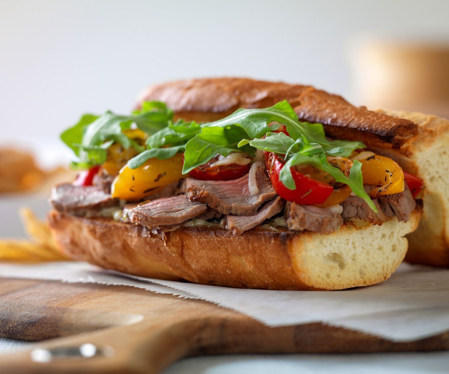 Italian Beef and Roasted Vegetable Sandwiches