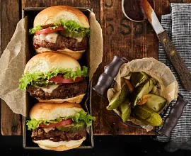 Grillo's Pickles® & King's Hawaiian Spicy Cheeseburger Slider