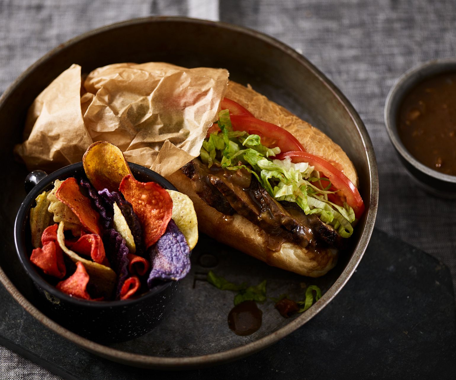 Cajun Beef Po’boy Sandwiches with Red Eye Gravy