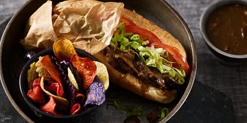 Cajun Beef Po'boys with Red Eye Gravy