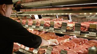 retail meat case