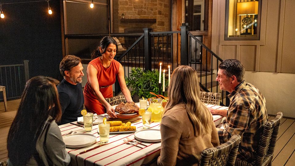 Group on Patio with Steaks_BDIA