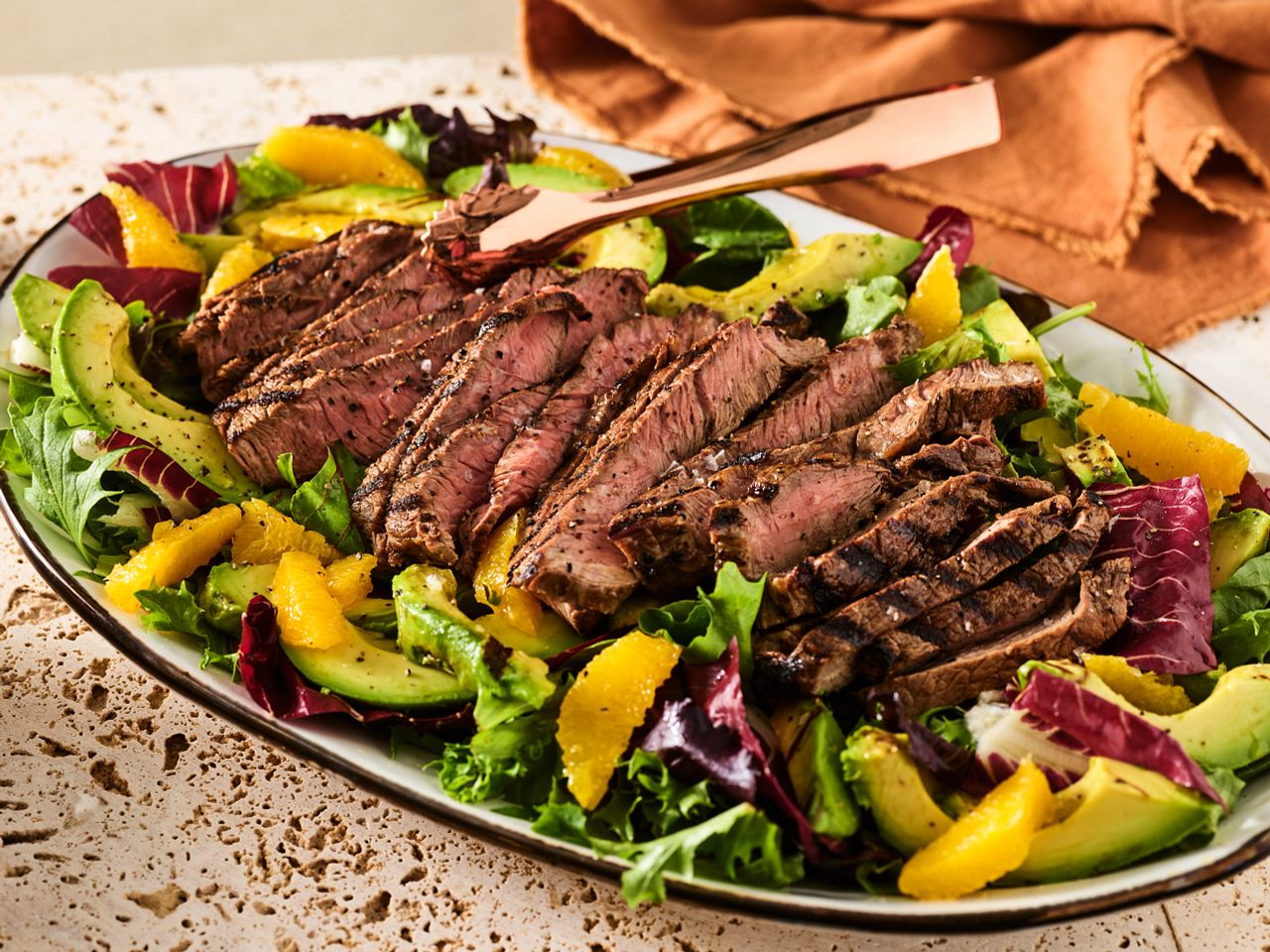 Cali Avocado Steak Salad