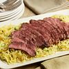 Grilled Sirloin Steak with Spaghetti Squash and Edamame