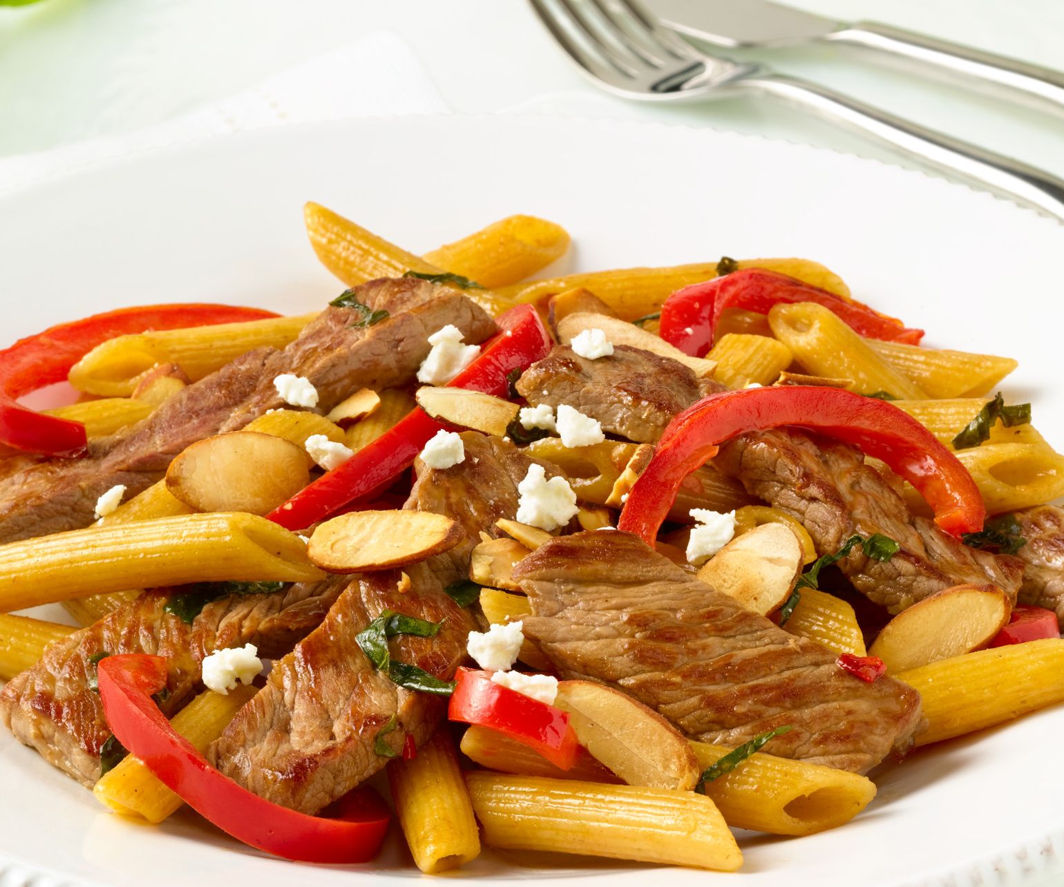 Basil Beef Asian Pasta Stir-Fry