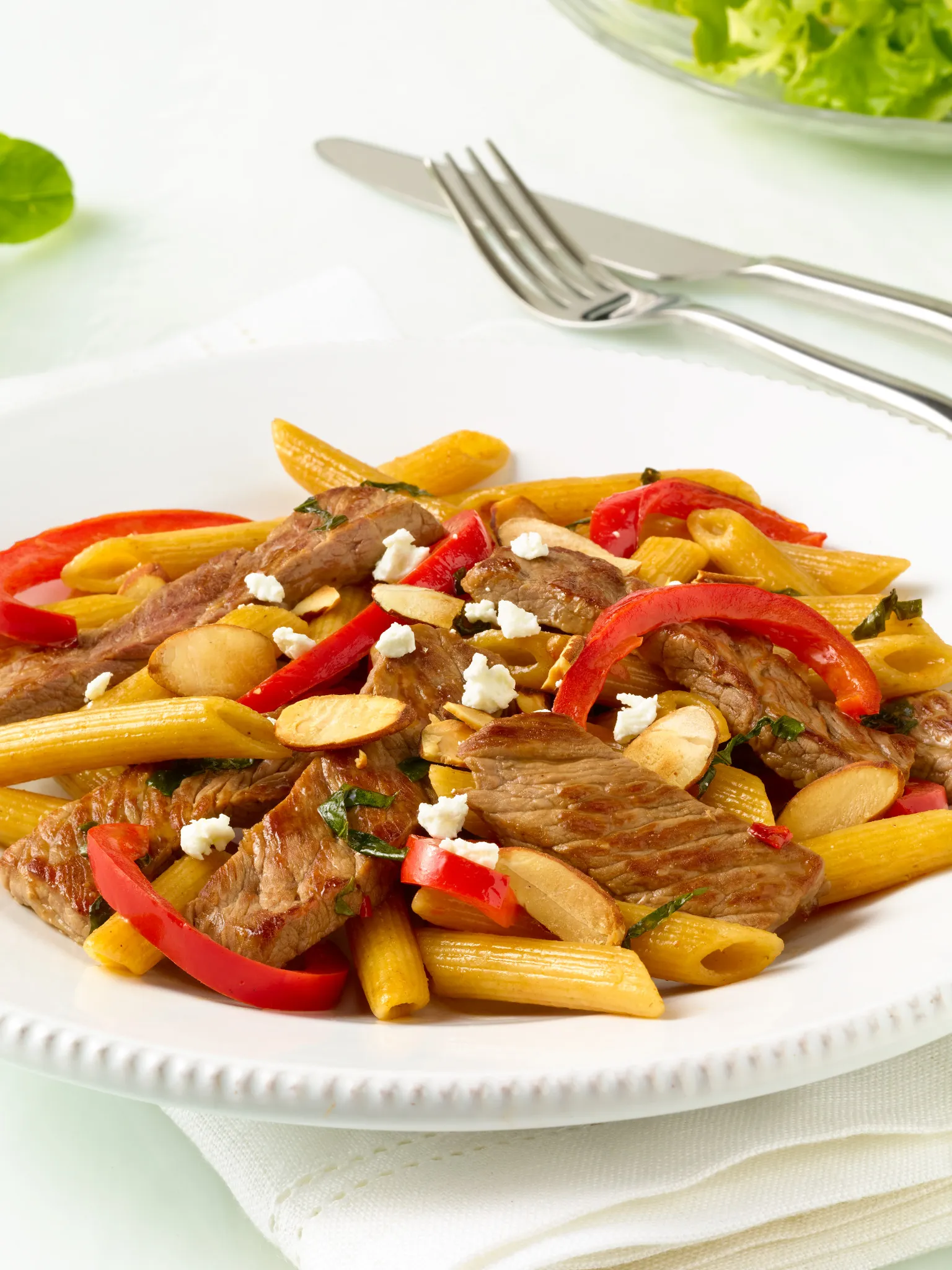 Basil Beef Asian Pasta Stir-Fry