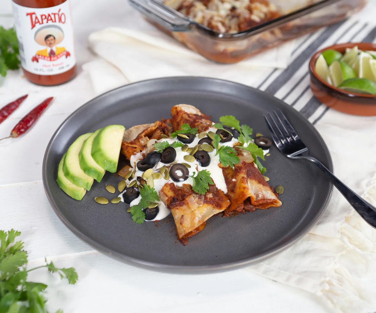 Tapatio Hot Sauce™ Beef Enchiladas