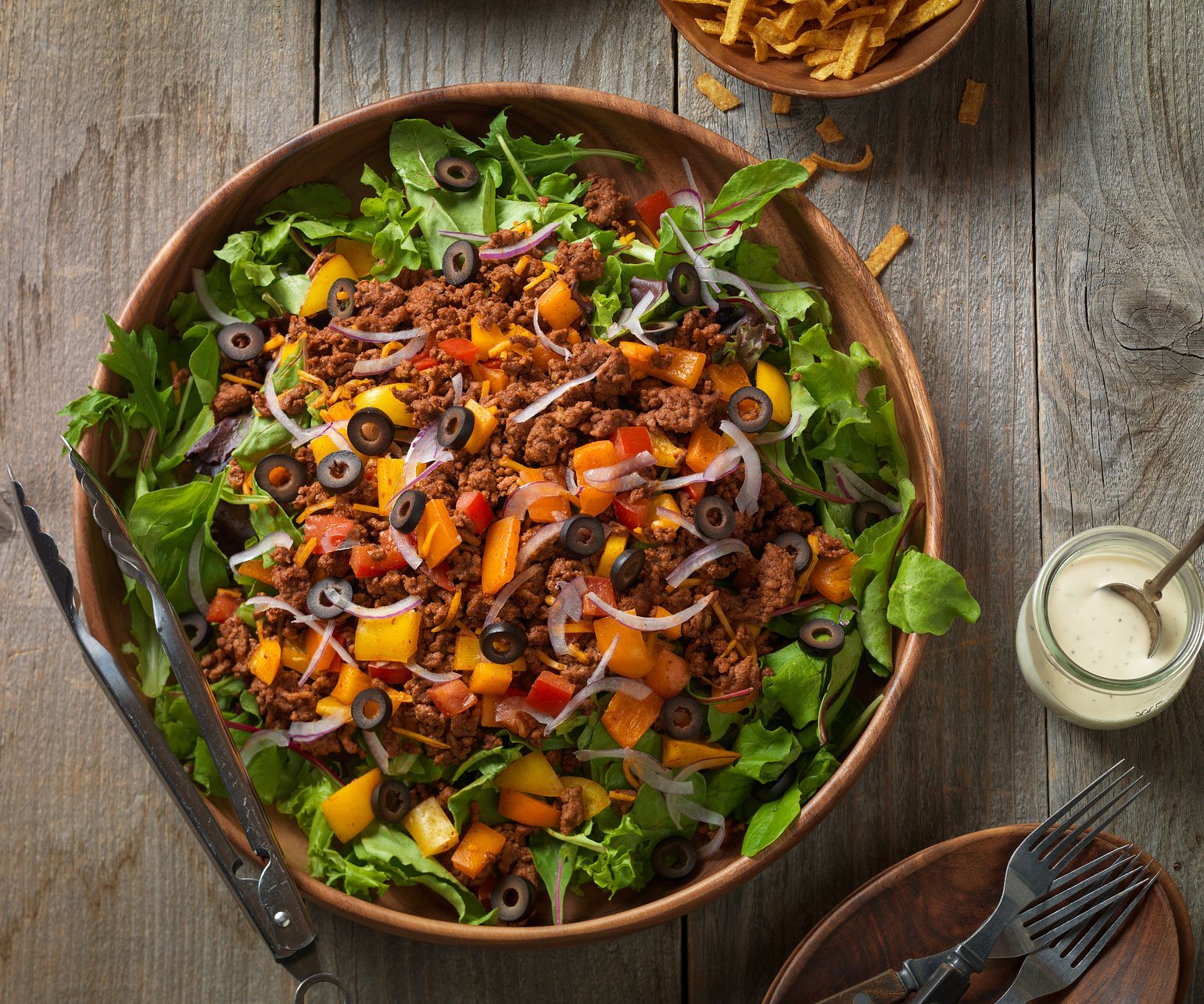 Beef Confetti Taco Salad