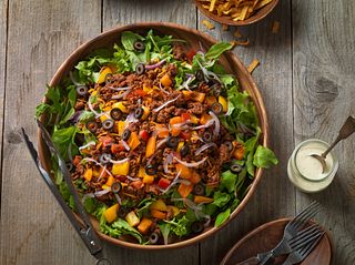 Beef Confetti Taco Salad