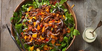Confetti Beef Taco Salad