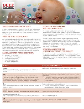 Feeding Tips for Healthy Infant Growth