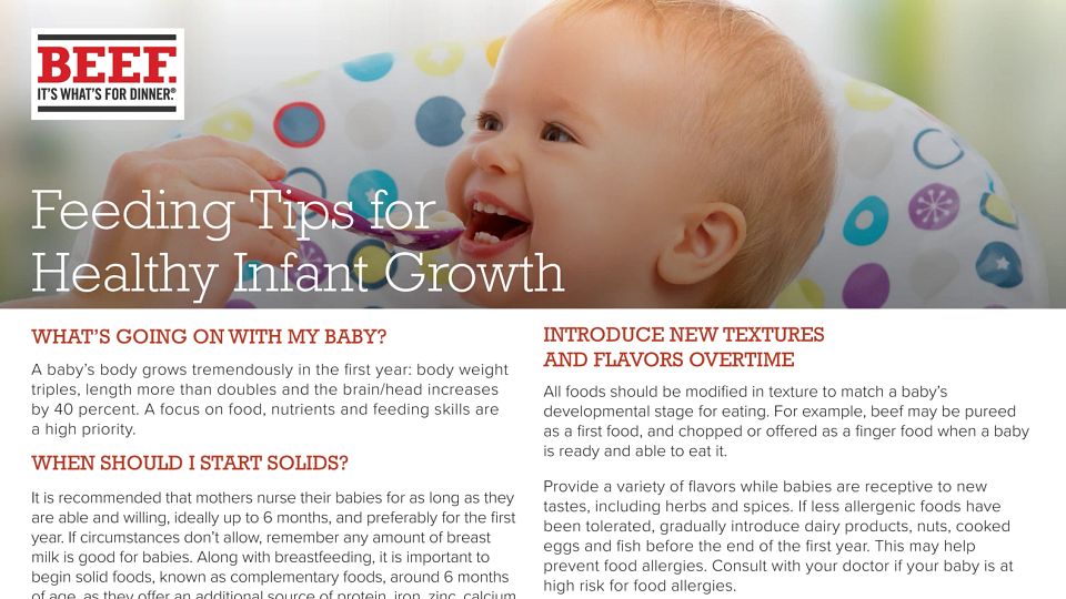 Feeding Tips for Healthy Infant Growth