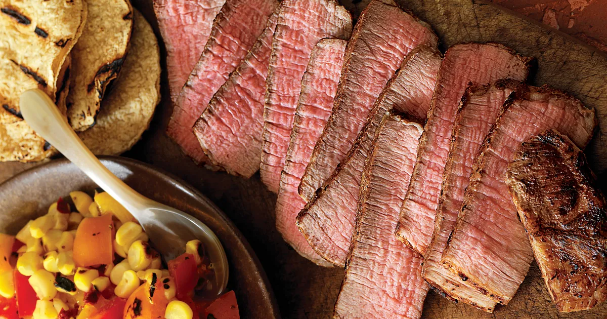 Grilled Southwest Steaks with Sunset Salad | Beef Loving Texans | Beef Loving Texans is your one-sto