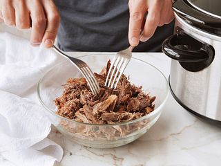 Four-Way Slow Cooker Shredded Beef