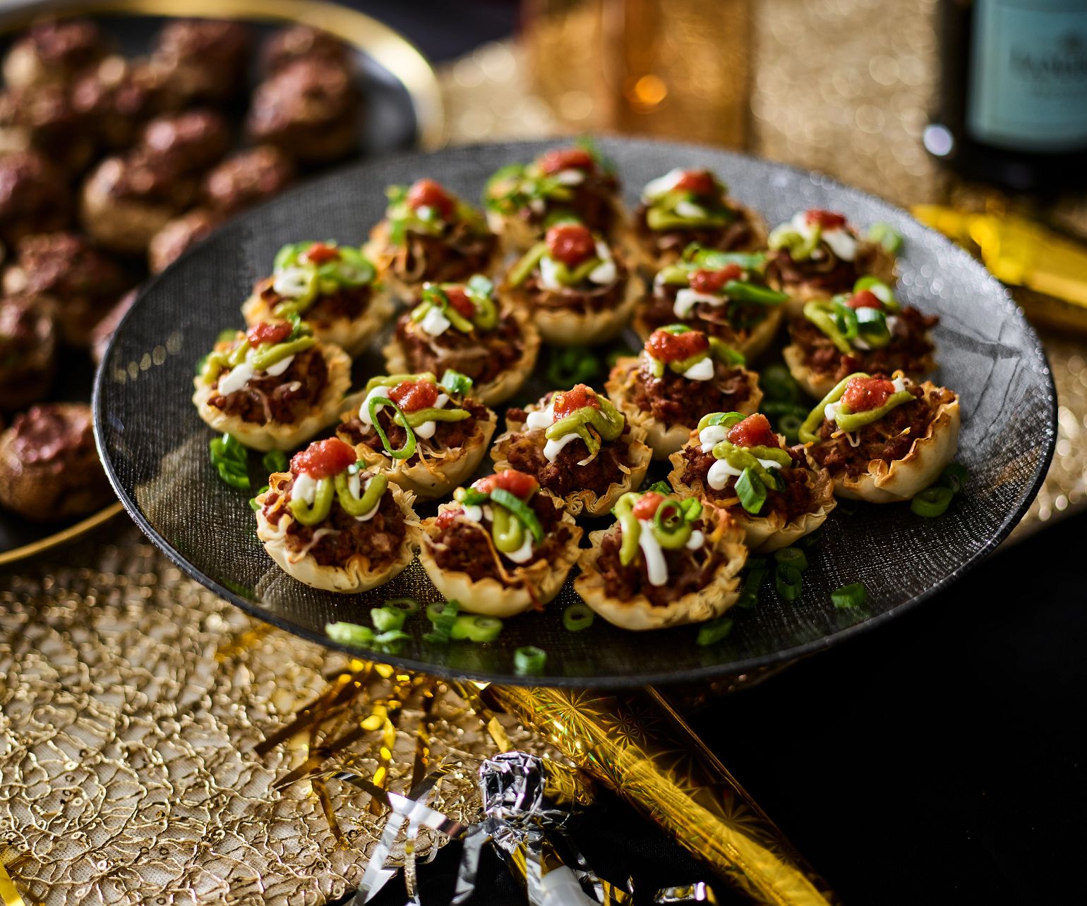 Tiny Taco Beef Tarts