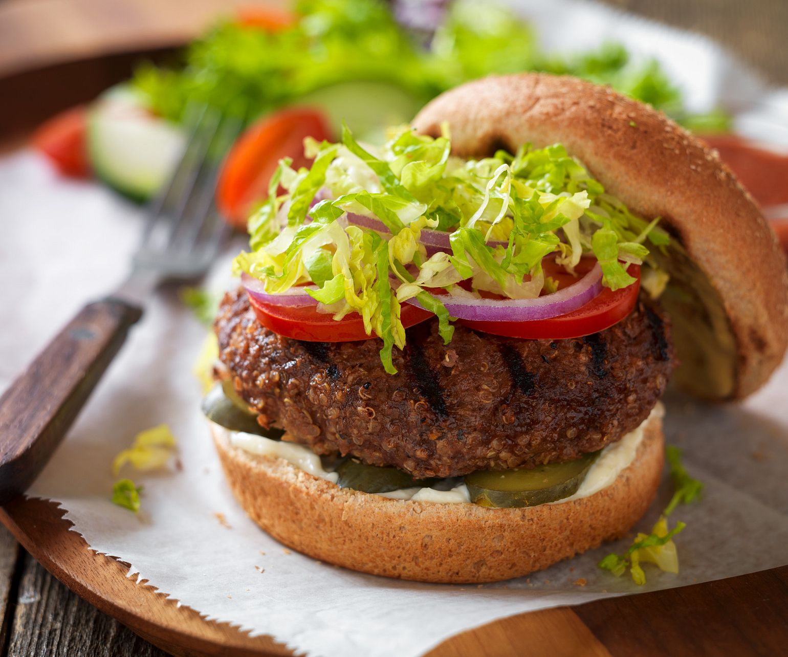 Beef and Grain Burgers