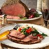 Fennel-Crusted Beef Roast with White Beans, Tomatoes and Arugula