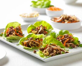 Beef and Ramen Lettuce Wraps