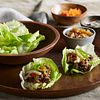 Crispy Beef Lettuce Wraps with Wowee Sauce