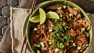 Beef Pasta with Asian Peanut Sauce - Reshoot