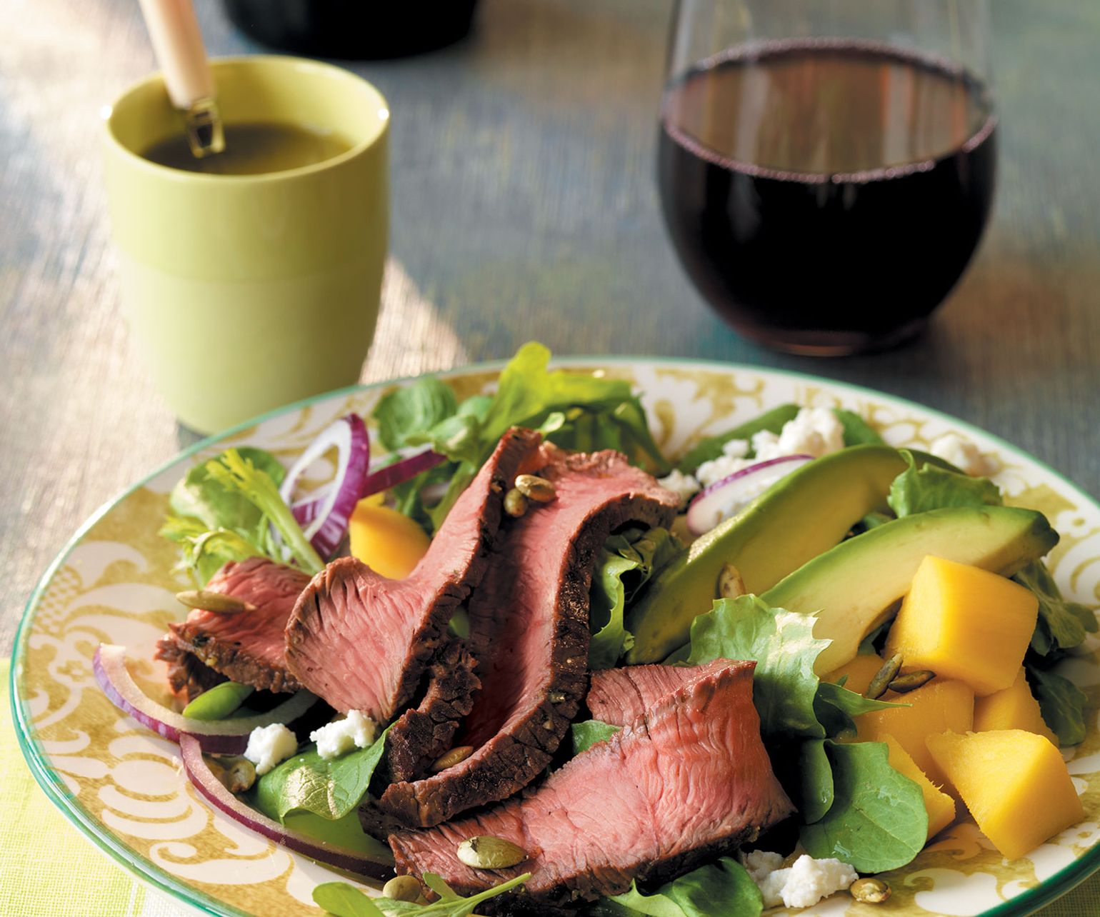 Beef, Mango and Avocado Salad