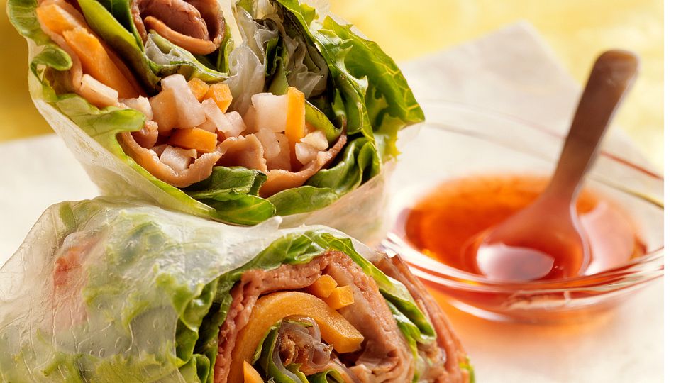 Vietnamese Beef Vegetable Spring Rolls