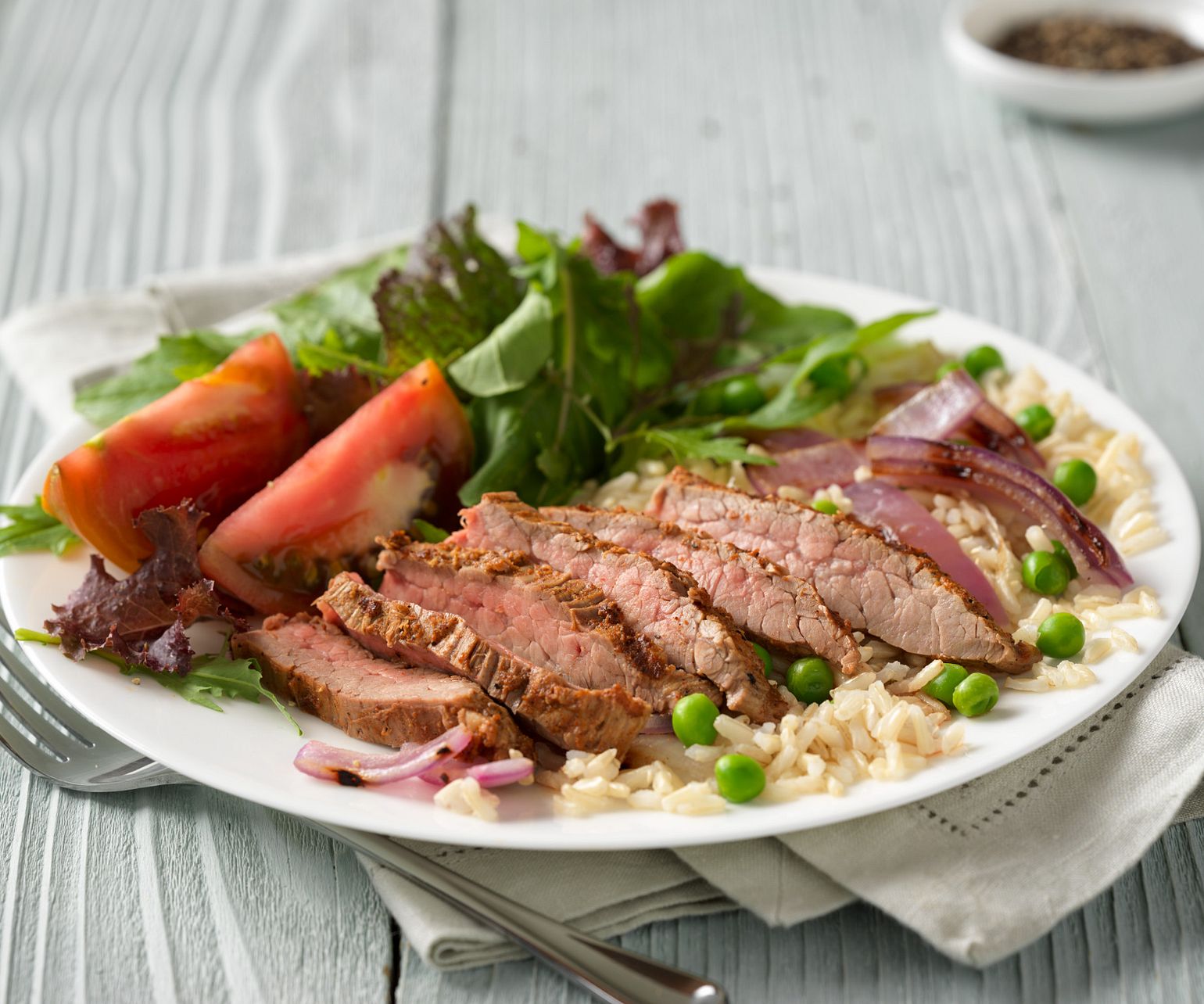 Indian Beef Flank Steak & Rice