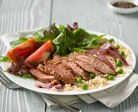 Indian Beef Flank Steak & Rice
