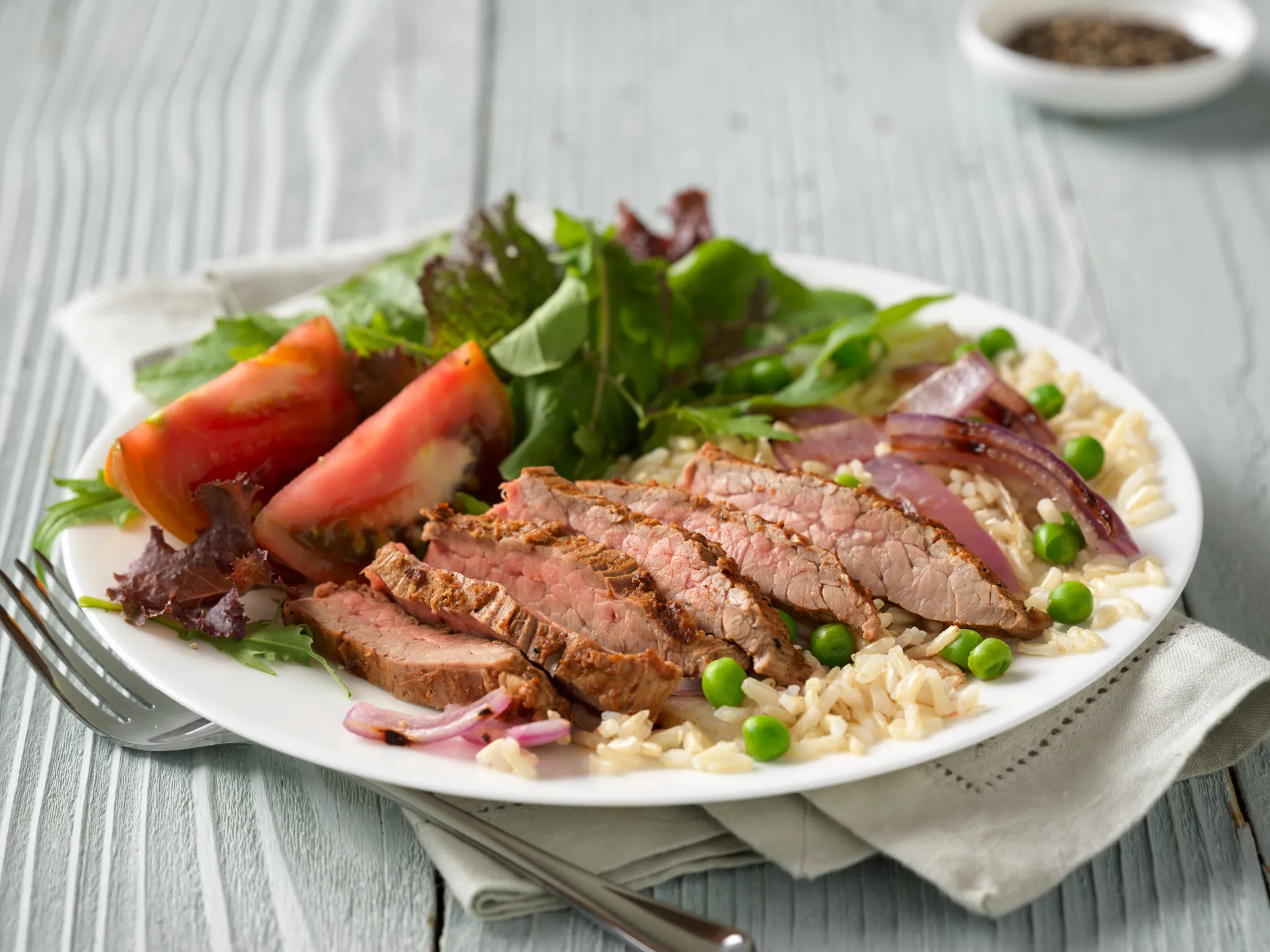 Indian Beef Flank Steak & Rice