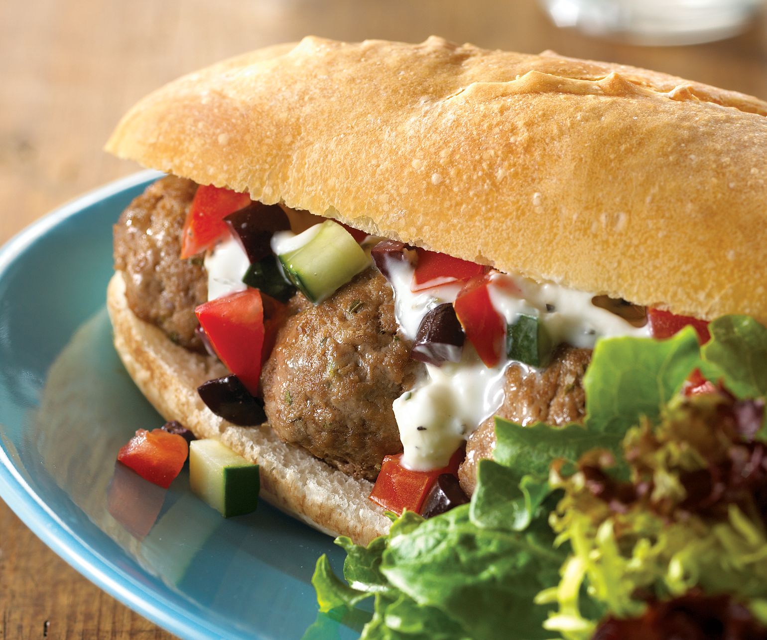 Greek Meatball Subs